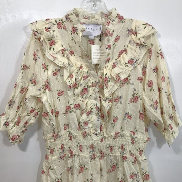 THE SHIRT Rochelle Behrens Floral Dress L - Picture 7 of 8